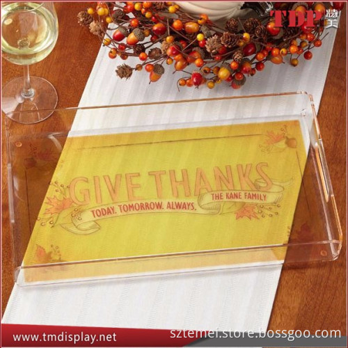 Custom Design Acrylic Serving Tray